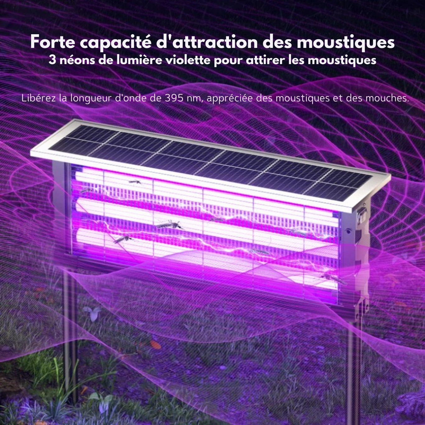 Lampe extérieur anti-moustique sur pied