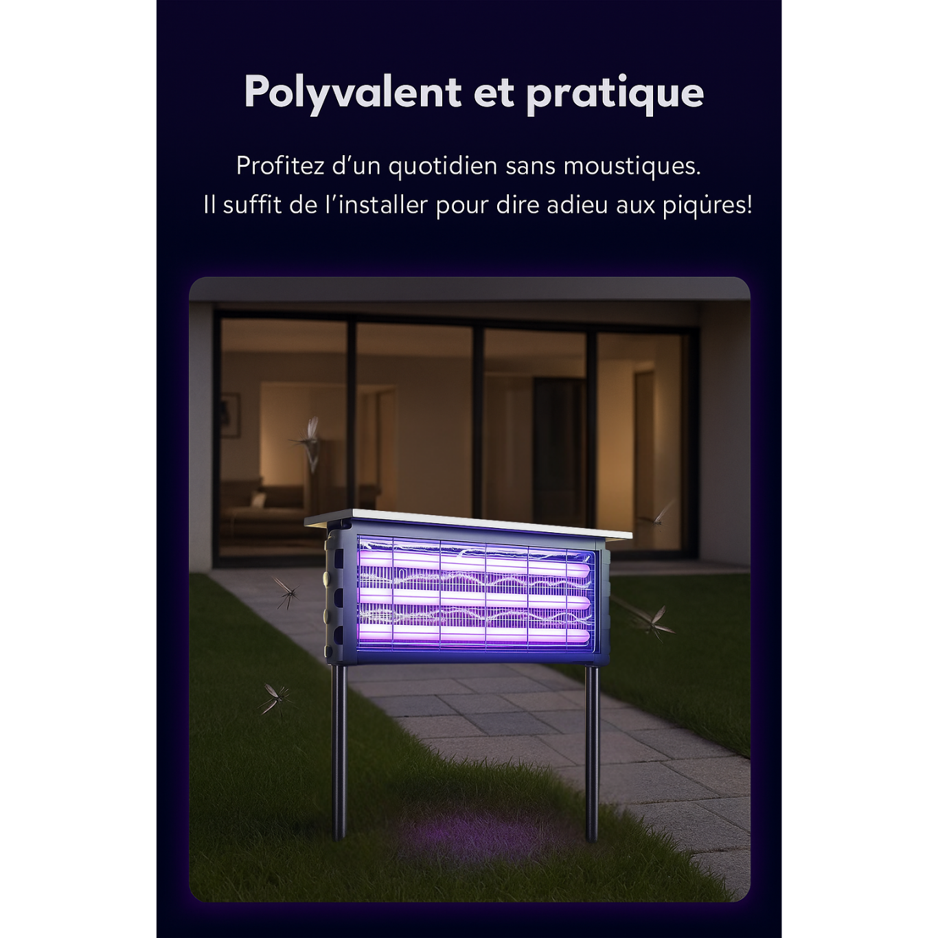 Lampe extérieur anti-moustique sur pied