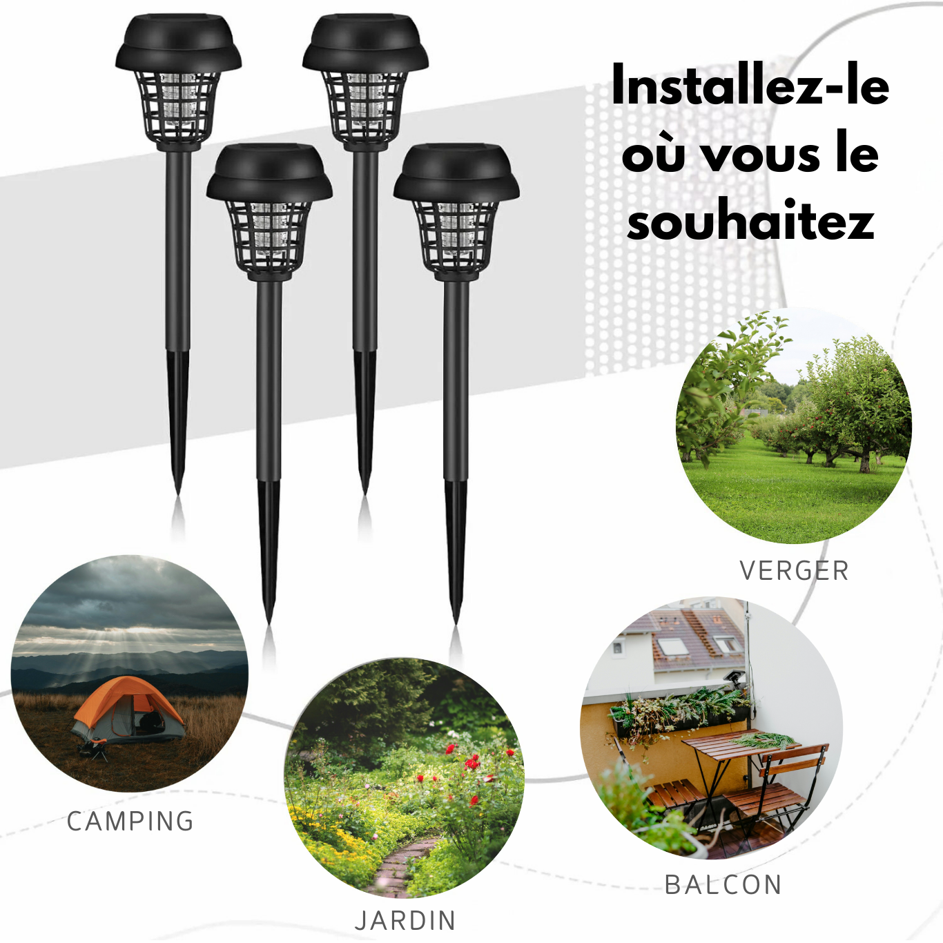 Piquet Anti-Moustique Solaire