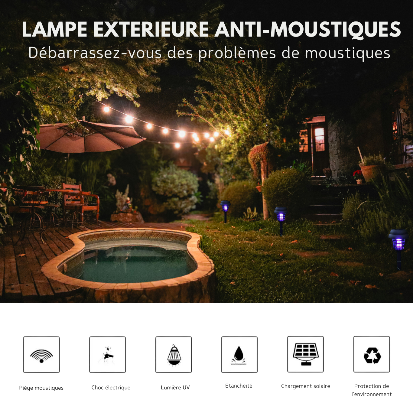 Piquet Anti-Moustique Solaire