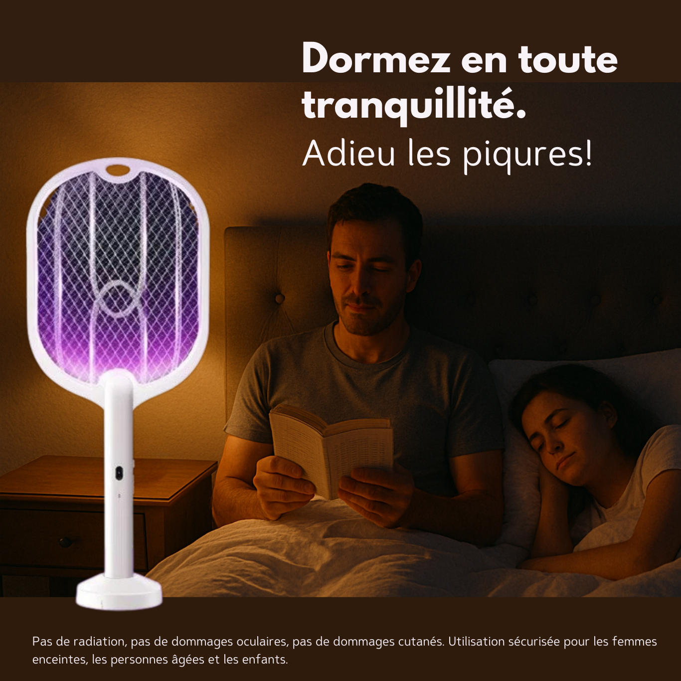 Raquette Anti-Moustique 3-en-1