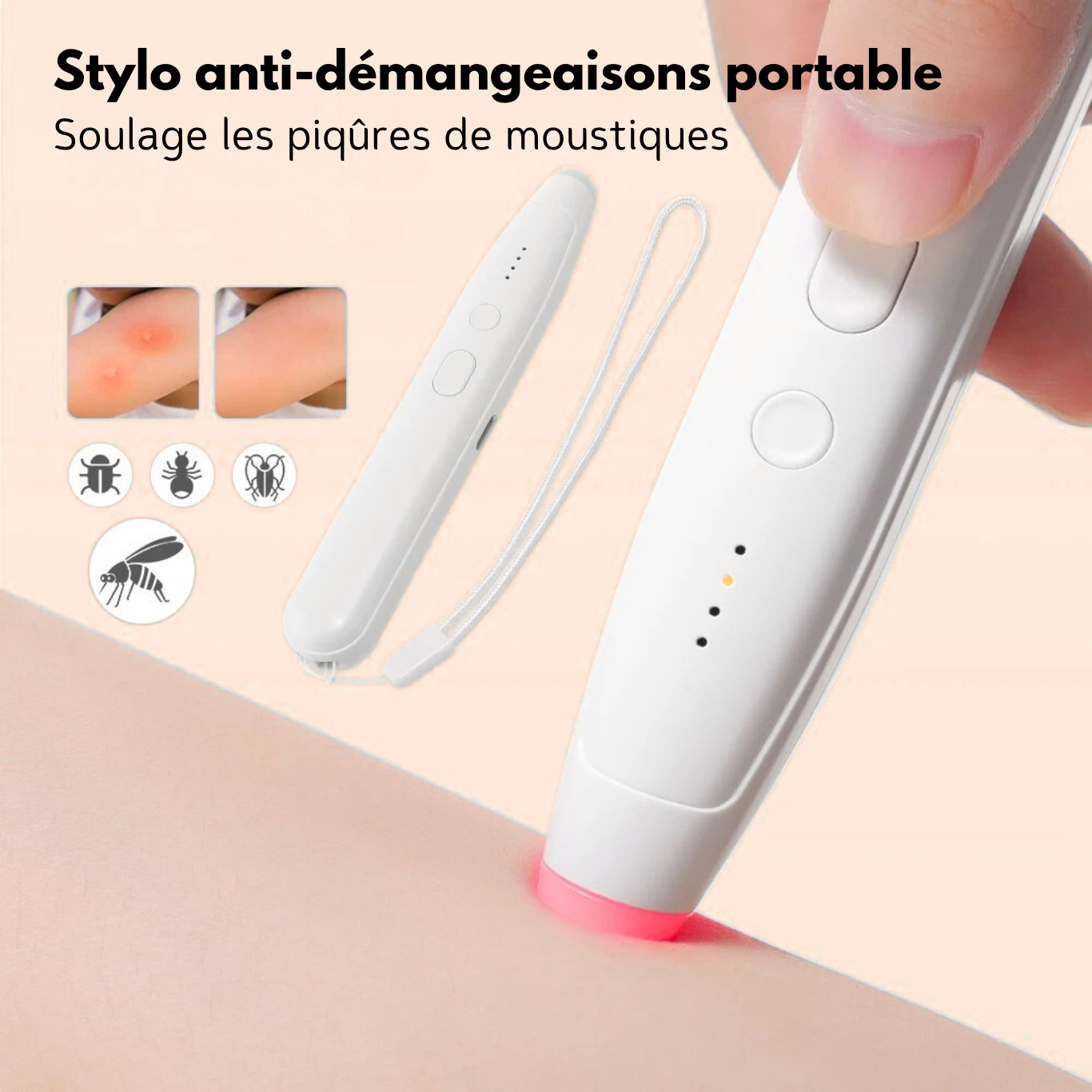 Stylo Anti-Démangeaisons Rechargeable