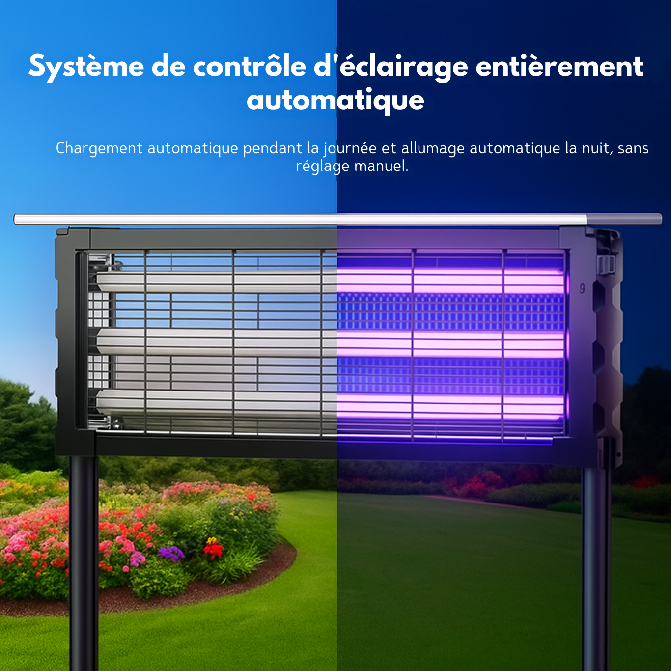 Lampe extérieur anti-moustique sur pied