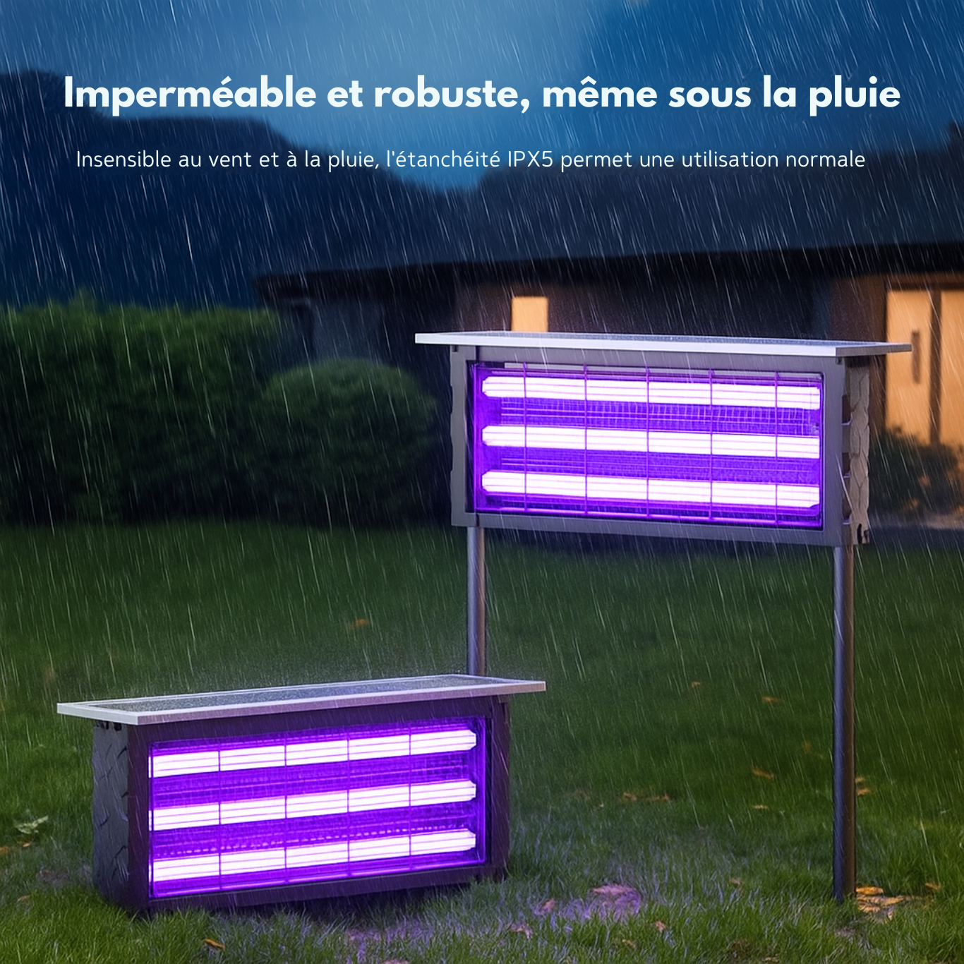 Lampe extérieur anti-moustique sur pied