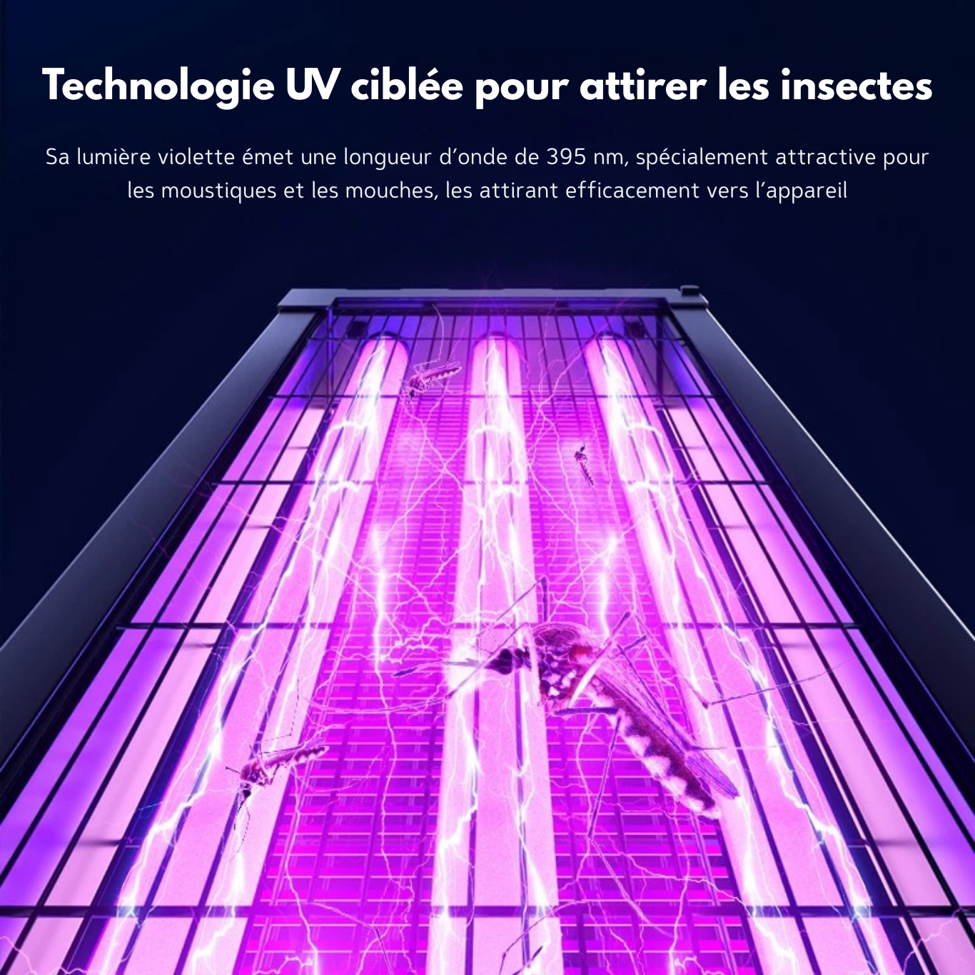 Lampe extérieur anti-moustique sur pied