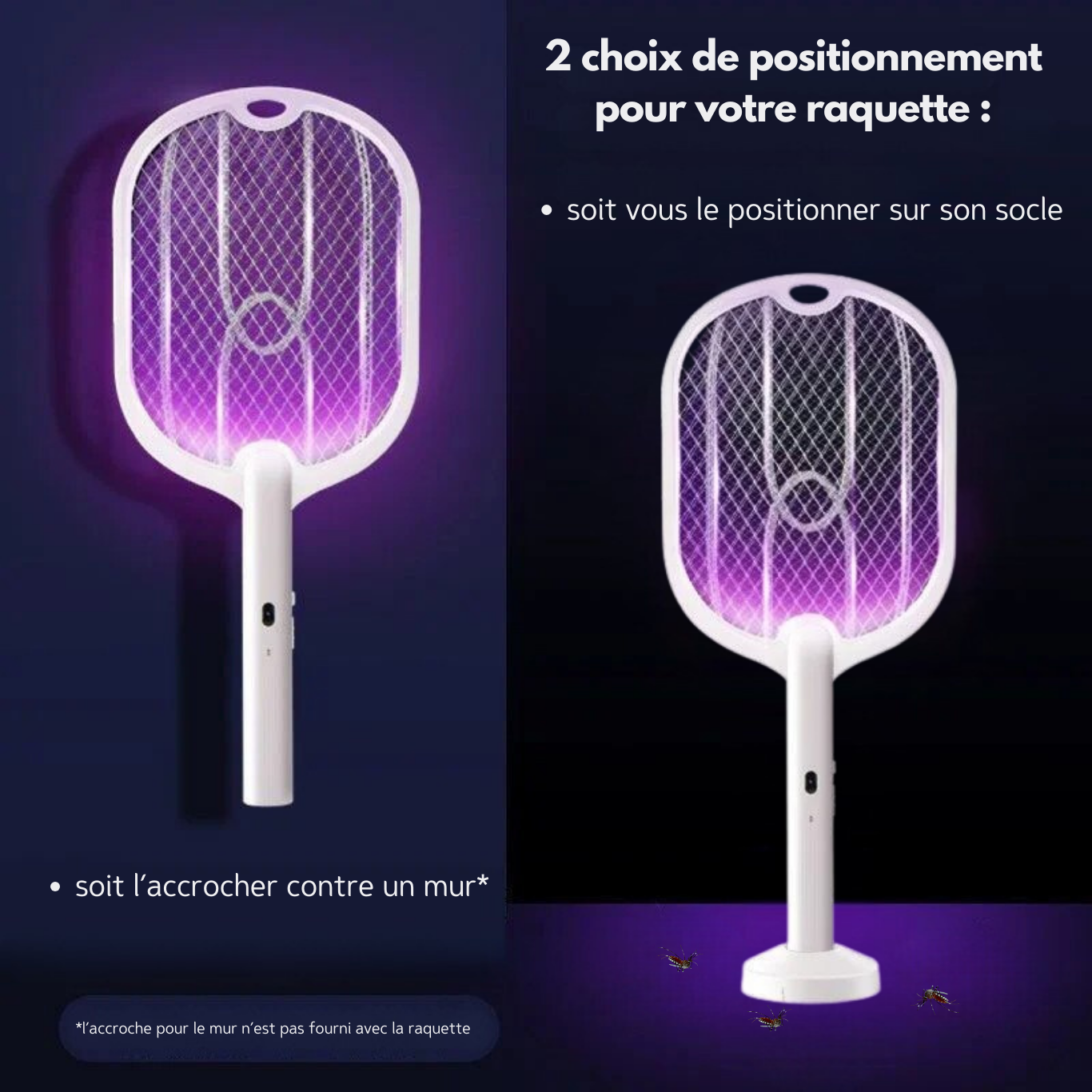 Raquette Anti-Moustique 3-en-1