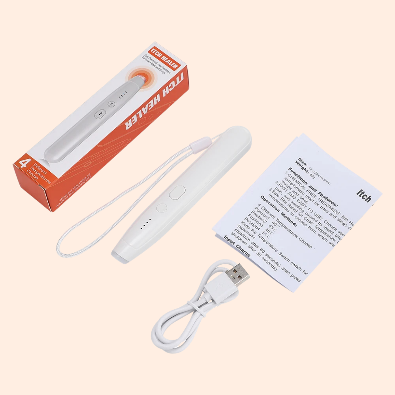 Stylo Anti-Démangeaisons Rechargeable